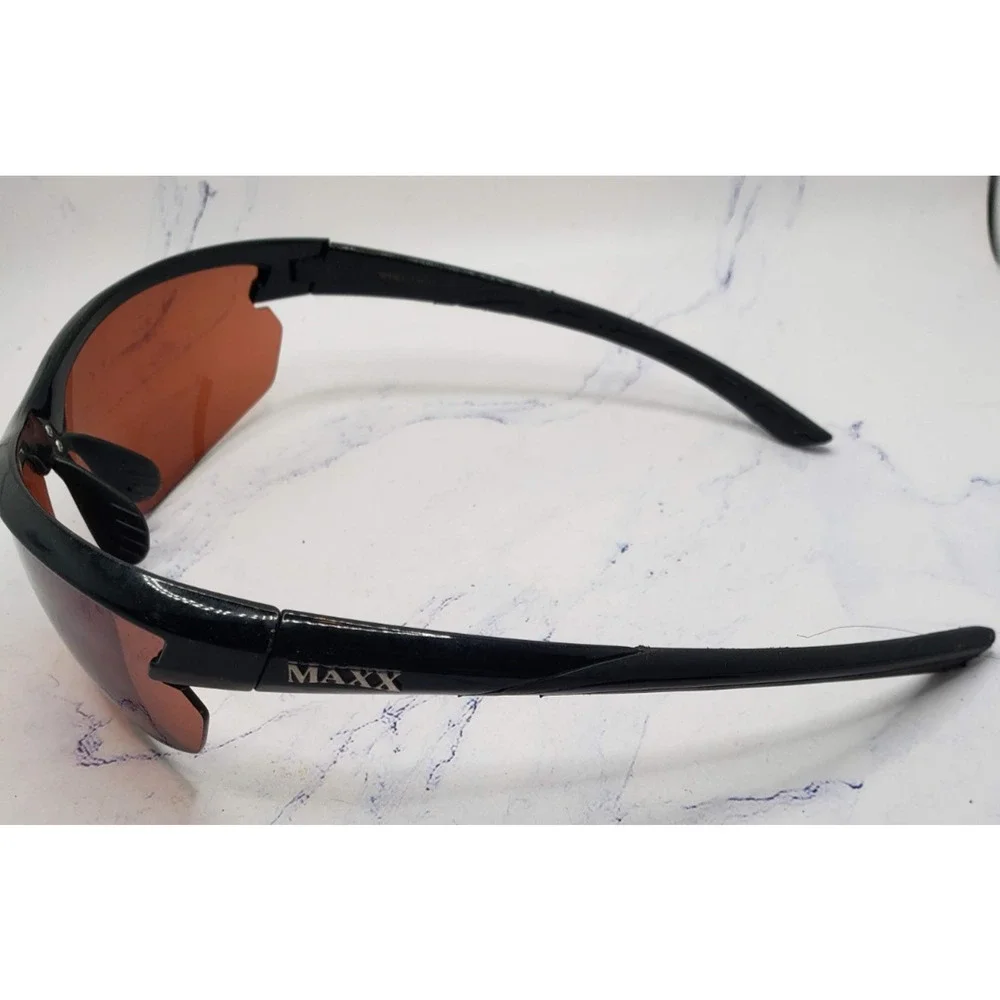 Maxx Sunglasses TR90 Maxx Domain HD Black Amber Lens